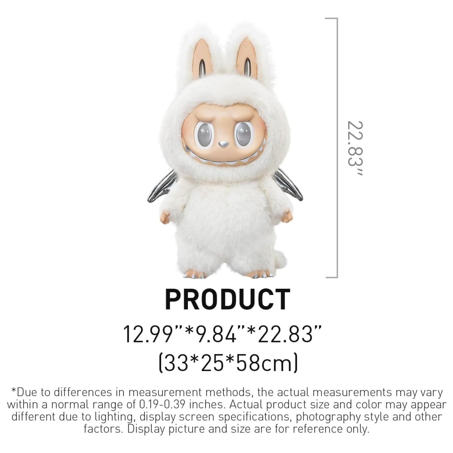 POP MART Angel in Clouds Big LABUBU Doll 22.8" Vinyl Face Plush Collectible Figure