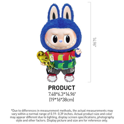 POP MART LABUBU FIFA World Cup Plush Doll 15" Collectible Figure Soccer Fan Gift