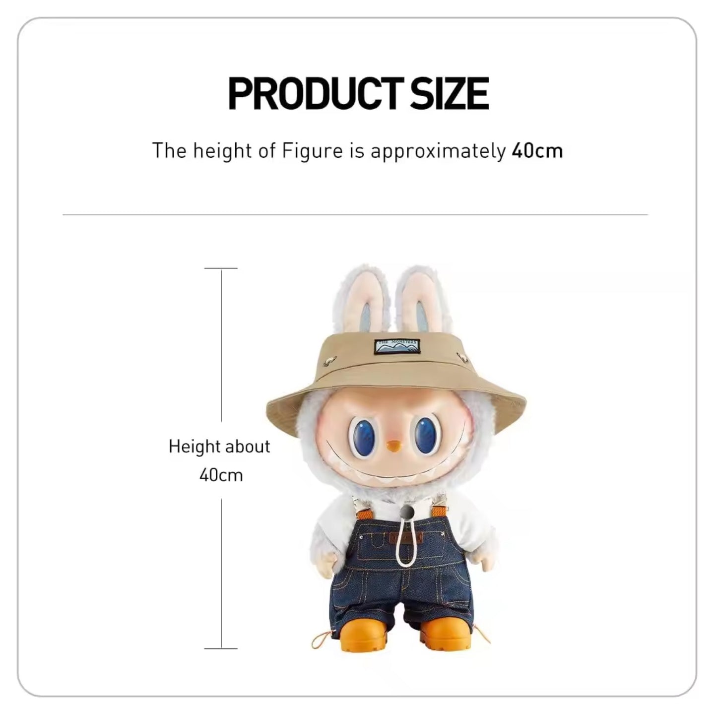 POP MART LABUBU Fall in Wild Vinyl Plush Doll Figure 40cm Collectible Toy