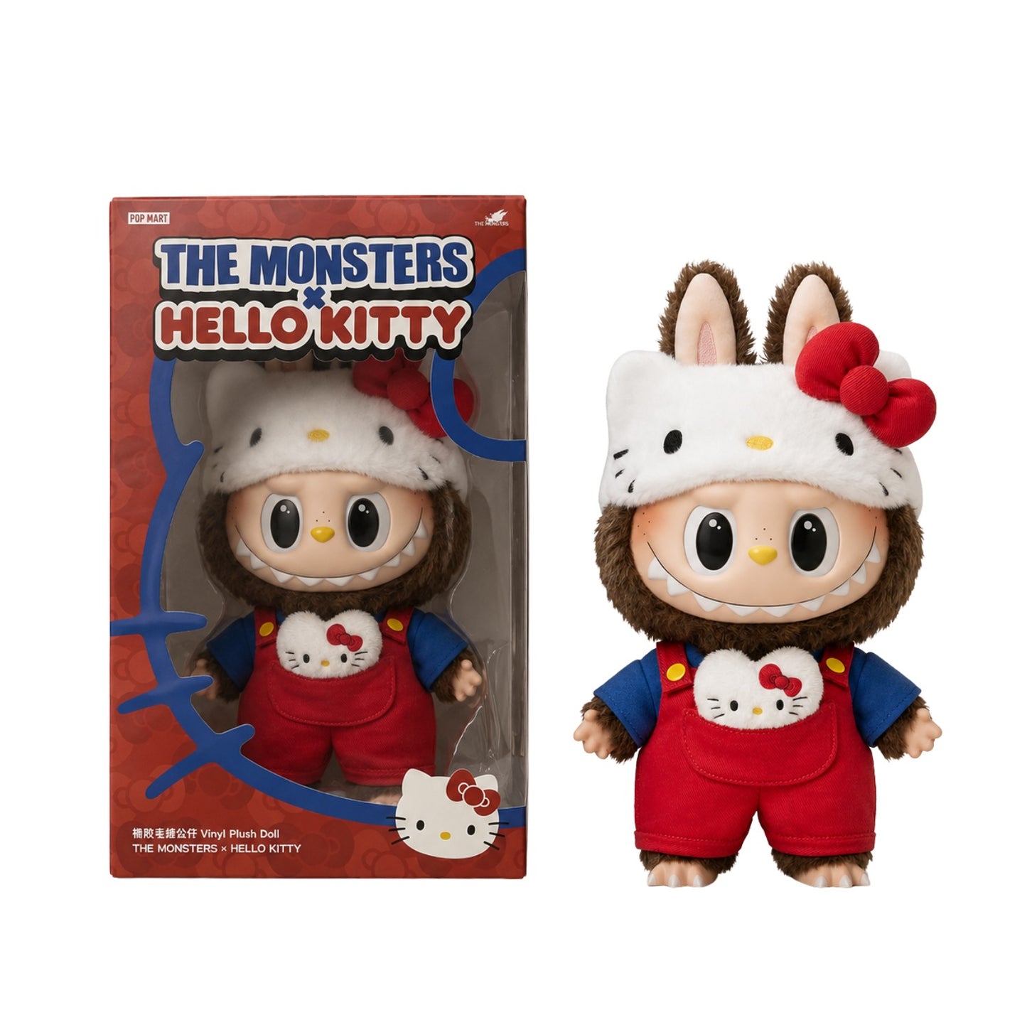 POP MART THE MONSTERS x Hello Kitty Vinyl Plush Doll 14.96" LABUBU Collectible Figure Limited Edition Home Decor Gift