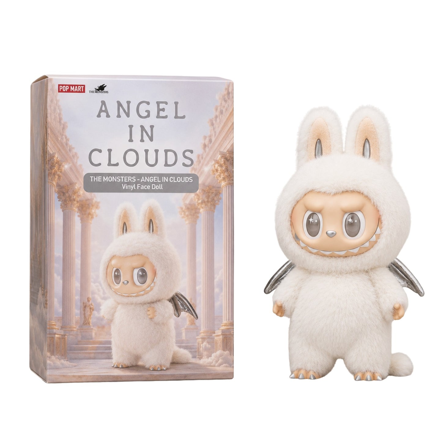 POP MART Angel in Clouds Big LABUBU Doll 22.8" Vinyl Face Plush Collectible Figure