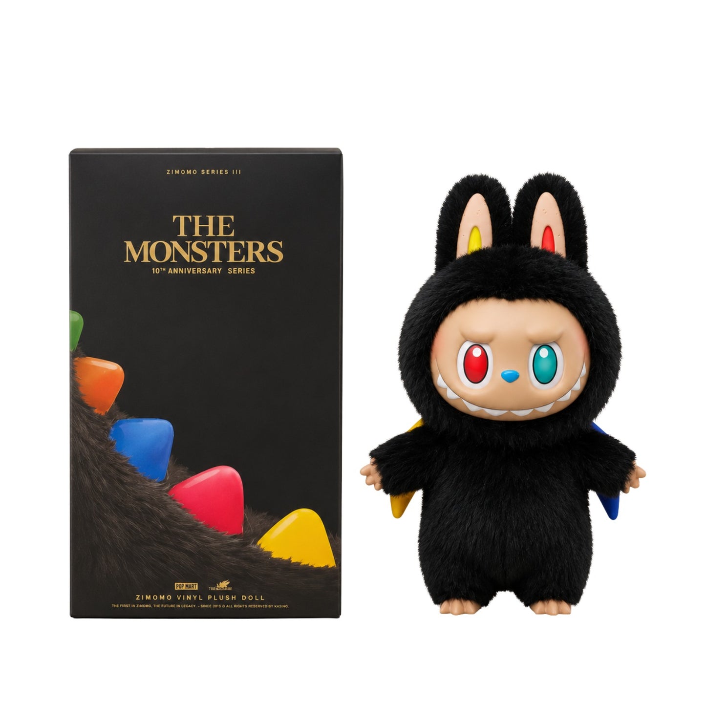 POP MART ZIMOMO Big LABUBU Plush Doll 10th Anniversary Collectible Figure Gift